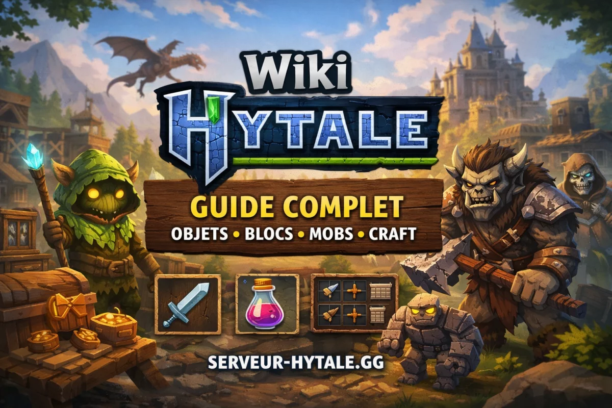 Wiki Hytale : objets, mobs, recettes