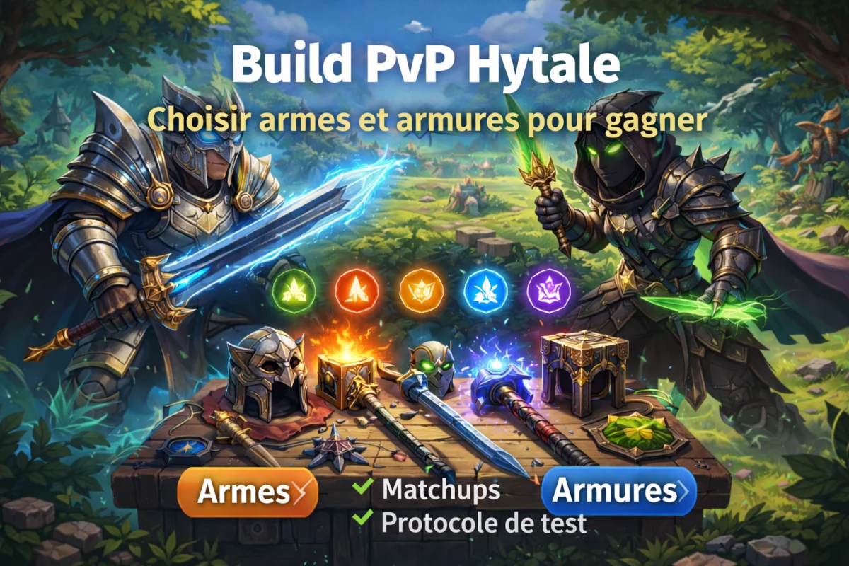 Build PvP Hytale : choisir armes et armures pour gagner