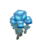 Blue Glowing Mushroom